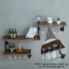 MAIKAILUN Wine Rack Wall Mounted Corner 3 Tier, Hanging Floating