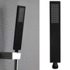 Handheld Shower Head, G1/2 Flat Square Shape Shower Head Hand‑Held