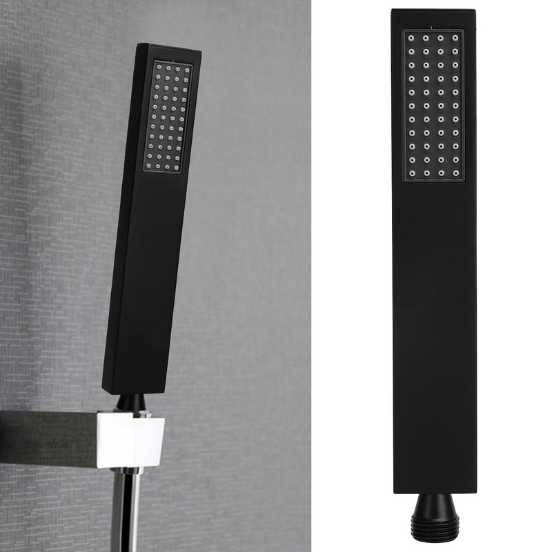 Handheld Shower Head, G1/2 Flat Square Shape Shower Head Hand‑Held