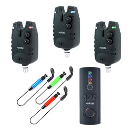 Hirisi Tackle Wireless Carp Fishing Bite Alarm Set 4+1 Waterproof Fishing Accessories Bite Alarm with Radio (FBM-SQ-3)