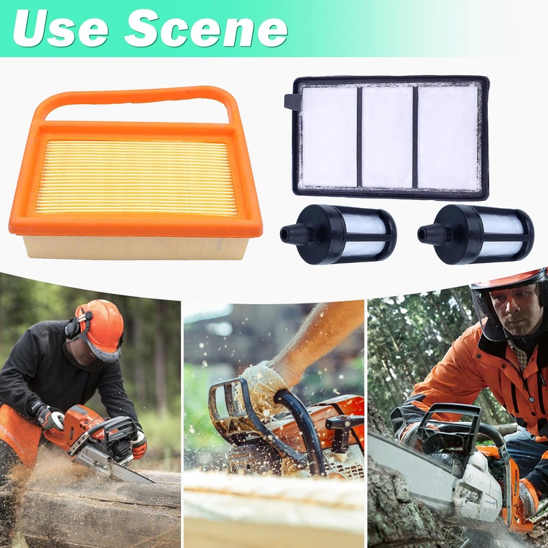 Air Filter Kit for Stihl TS410 TS420, ADEFOL Air Filter