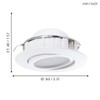 Eglo Pineda LED 3X6W Ceiling Downlight Plastic White IP20 220-230V