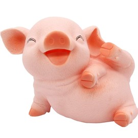 H&W New Squint Pig Coin Money Bank, Shatterproof Piggy Bank, Creative Money Bank, Can Store 1000 Coins, Best Bitrthday Gift, Squint Piggy (WK7-D22)