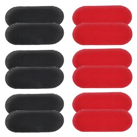 Pack of 12 Hair Holders for Men and Women, Hair Clip for Hairdressers, Magic Hair Stickers, Hair Fringe Stickers, Hair Holder, Hairdressing Accessories (Black, Red)