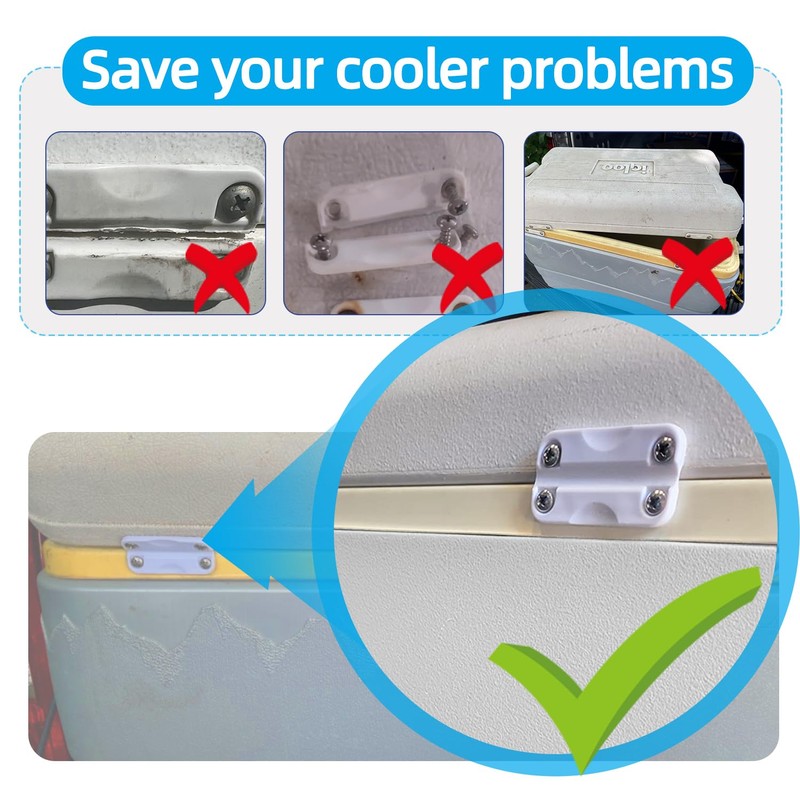 Cooler Replacement Plastic Hinges and Screws for Igloo,High Intensity Cooler