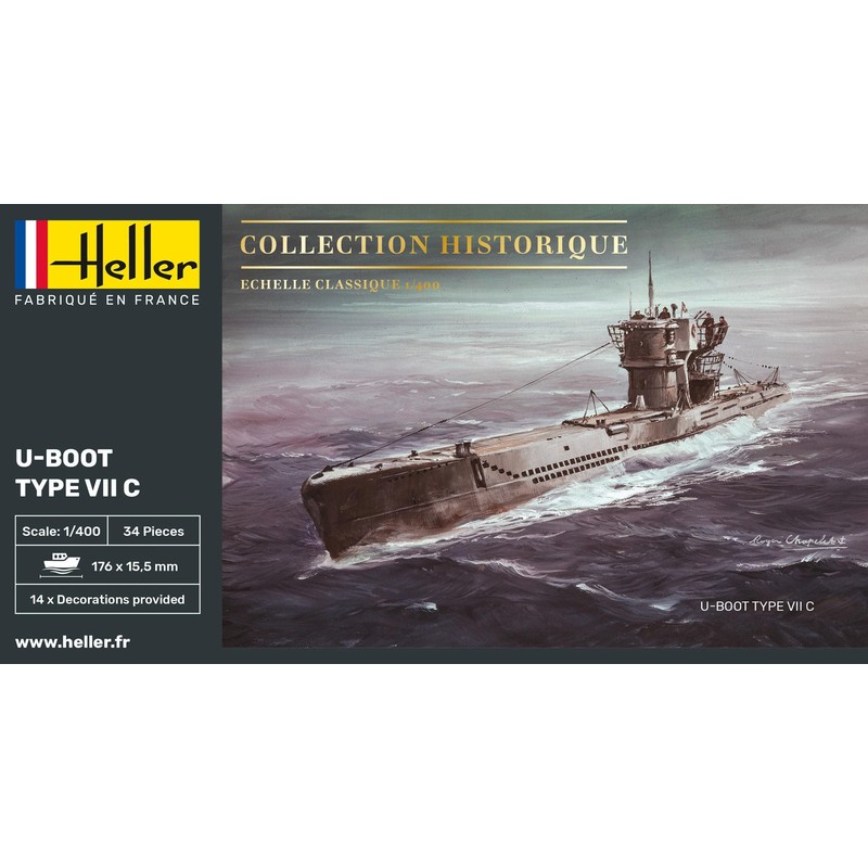 Heller 1:400 - U-Boot Type VII C