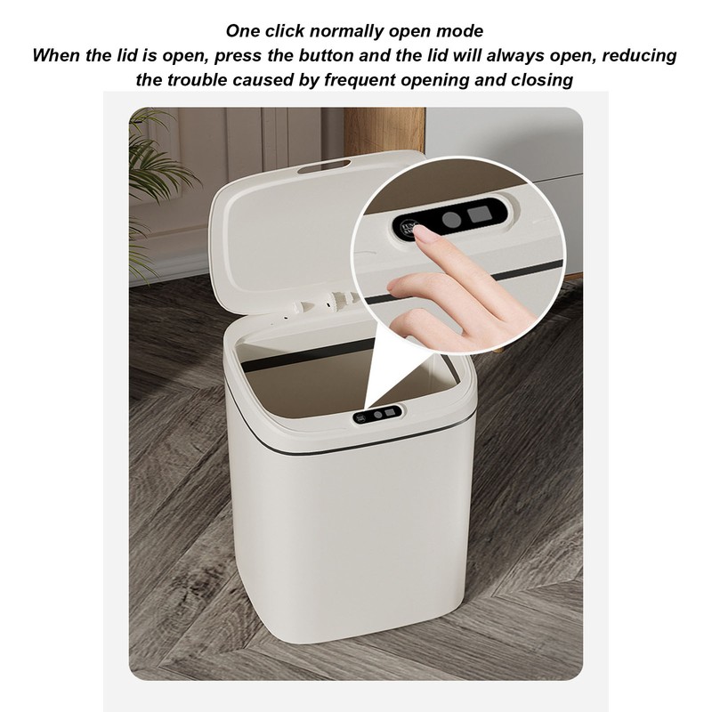 Automatic Touchless Trash Can Motion Sensor Intelligent Waste Bin for