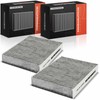 Frankberg 2x Cabin Air Filter Pollen Filter with Activated Carbon