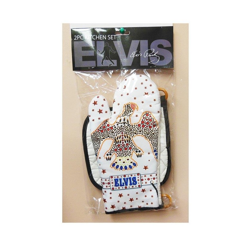 Midsouth Products Elvis Presley Oven Mitt & Pot Holder Set