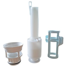 LIV Replacement Parts Set for Isosan No.1 + No.2 Cistern with Single Flow Lifter Bell (Start-Stop), Basin, Seal, Hold-Down Device