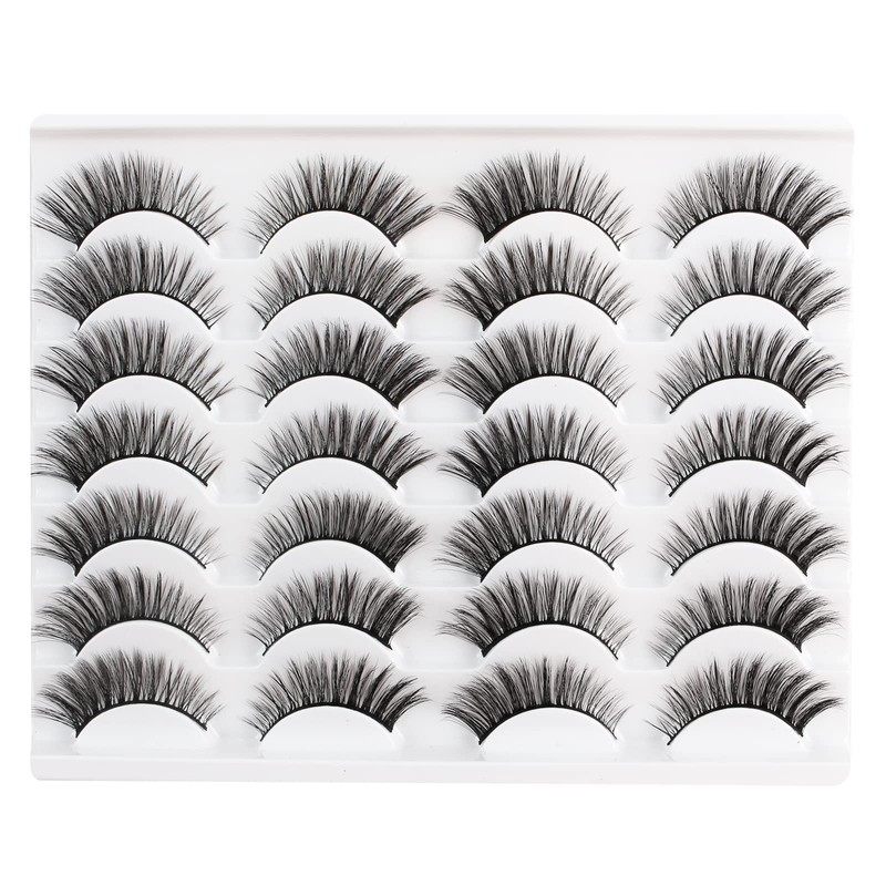 Glowingwin Cat Eye Lashes Eyelashes Dramatic Eyelashes Long Fluffy False
