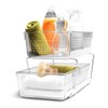madesmart 2-Tier Organizer, Multi-Purpose Slide-Out Storage Baskets with Handles, Clear
