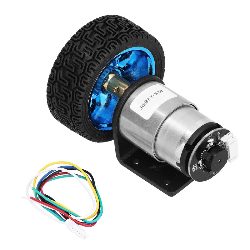 DC Gear Motors, DC12V Encoder Motor Micro with Mounting Wheel