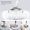 3 Pack Spin Mop Replacement Head 360° Microfiber Mops Refills