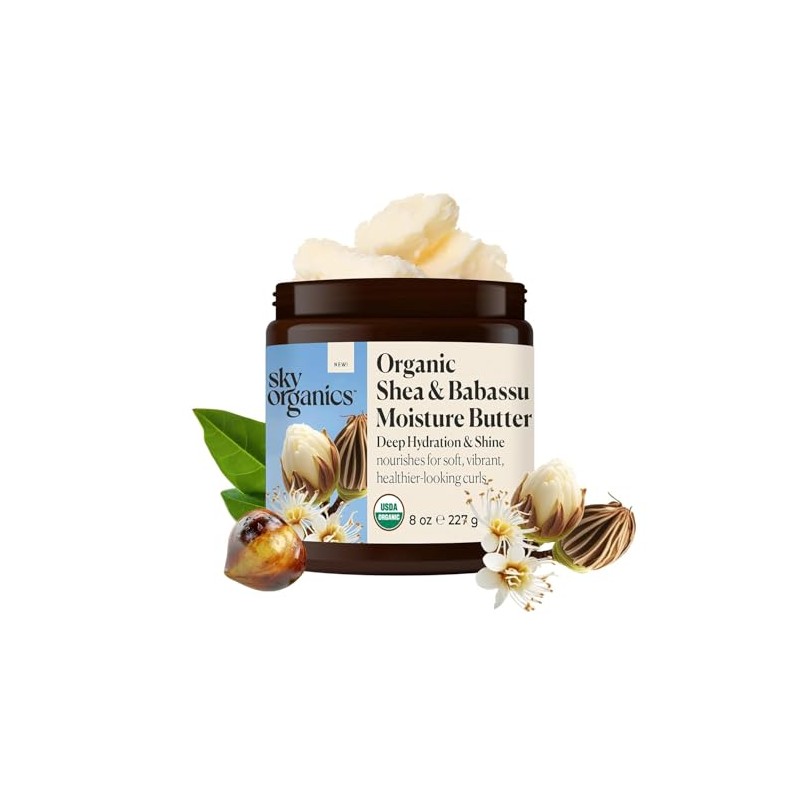 Sky Organics Manteca Hidratante Org?nica de Karit? y Babas?(227 G)