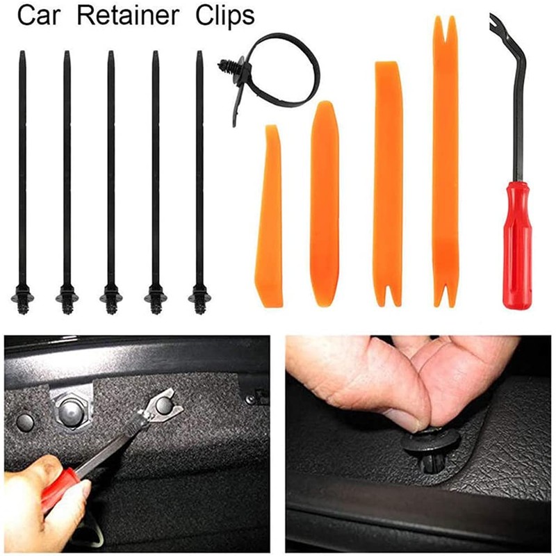 ANCLLO 435 Pcs Plastic Car Push Button Rivets for 90