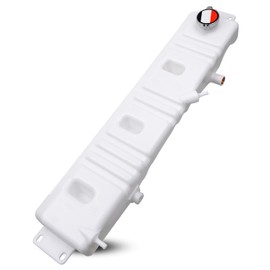 WMJNH F6HZ-8A080-B Radiator Overflow Tank with Cap Fits for Ford Truck F600 F700 F800 1980-1998, Coolant Reservoir Surge Expansion Bottle Tank Replace# F6HZ8A080B F5HT-8A080-HA F5HZ-8A080-C