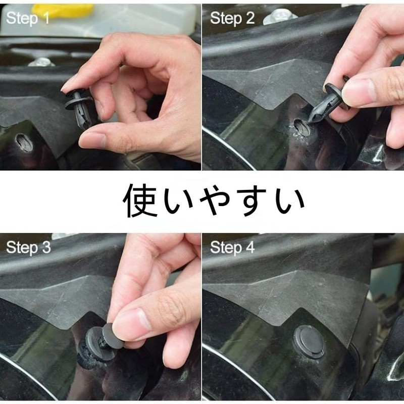 100pcs Car Rivets Car Clips Push Rivets Plastic Rivets Car