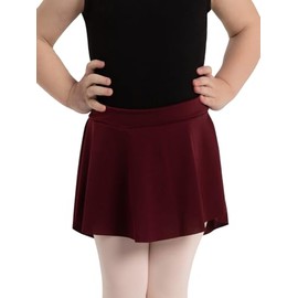 Capezio Curved Pull-On Skirt-Girls Red