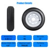 4.80-12 4.80x12 480-12 4.80-12 Trailer Tires with 12" Rims, 4