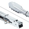 HINMAY Stainless Steel Spring Locking Food Tong Set Utility Metal
