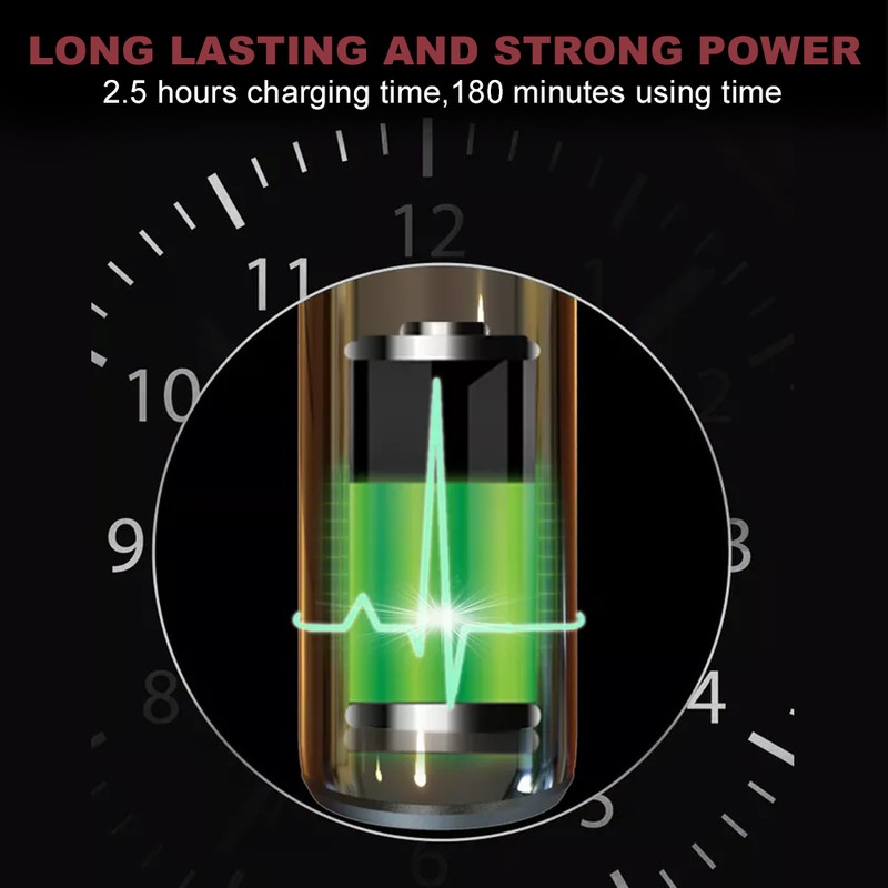 Professional Electric Hair Clipper Rechargeable Adjustable Hair Cutting Machine