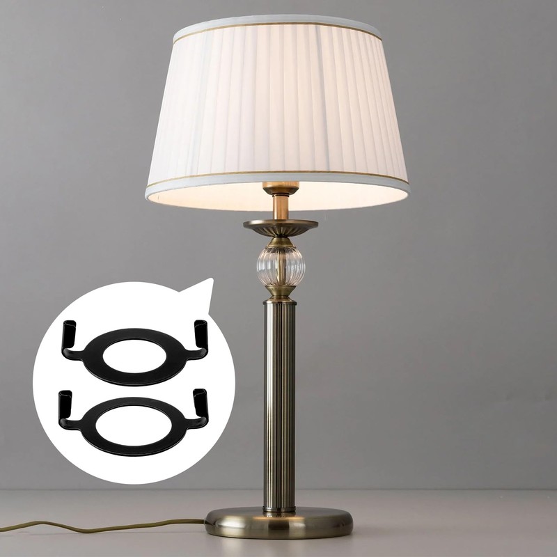 HINZIC 4Pcs E27 E14 Socket Lamp Harp Saddle Base Lampshade