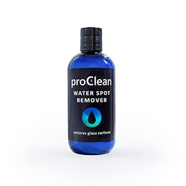 Glas Weld ProClean Water Spot Remover, Hard Stain Remover for Glass,Remove Stubborn Spots on Glass, Remove Shower Door Glass and Window Water-Based Biodegradable NO Acid. (8 OZ)
