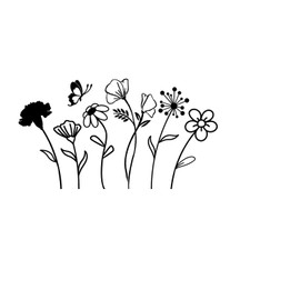 1Sheet Birth Month Flower Decal,Wildflower Decals,Boho Car Decal, Floral Vinyl Decal Gift for Plant Lovers/Gifts for Mom, Floral Car Decal, Mother's Day Gift |4.8" Wide(Holographic)