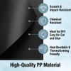 Black Plastic Roll 12x96x0.04inch, Hard Polypropylene Flexible Plastic Sheet into