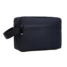 Neceser de Viaje para Mujer y Hombre, Bolsa de Baño Impermeable, Bolsa de Aseo para Artículos de Tocador, Organizador Bolsa Afeitado de Gran Capacidad, Neceser Maquillaje, Makeup Bag de Portátil,Negro