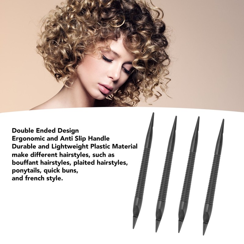 4Pcs Dreadlock Crochet Hook Double Ended Ergonomic Handle Anti Slip