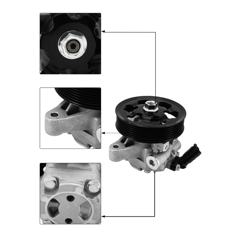 TAUTOY 21-5419 96-5419 Power Steering Pump with Pulley For Honda