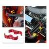 X AUTOHAUX 10pcs Red AN10 19mm Hose Separator Clamp Brake