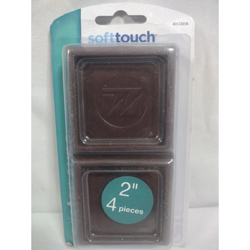 SoftTouch Furniture Caster Cups Square for Carpet or Durable Hard