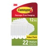Command Medium Picture Hanging Strips [Removable]: 22 pairs (White)