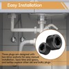 zDwfDc 65PCS 6 Size Black Carbon Steel NPT Pipe Fittings,