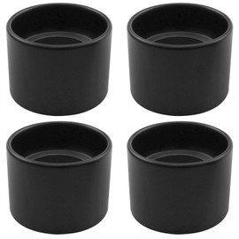 XZW 4PCS Socket Rings for Lamps Metal Lamp Shade Ring E26/E27 Sleeve Ring Lamp Base Thread Diameter 1-1/2 Inch for Medium Sized Base Ceramic Lamp Holders Black