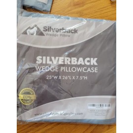 SILVERBACK WEDGE PILLOWCASE 25''W  X 26''L X 7.5'' SILVLIGHTBLUE