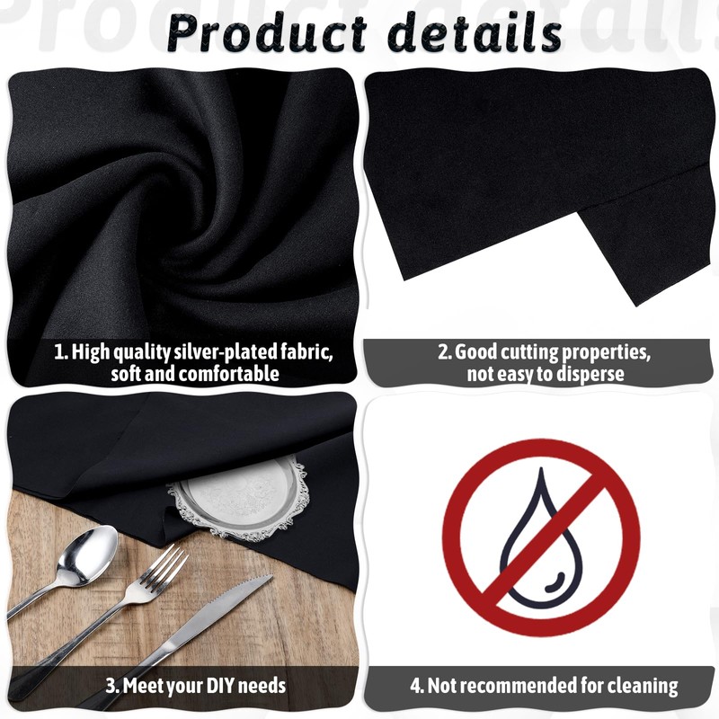 2 Yards Silver Polishing Cloth Anti Tarnish Jewelry Cloth for