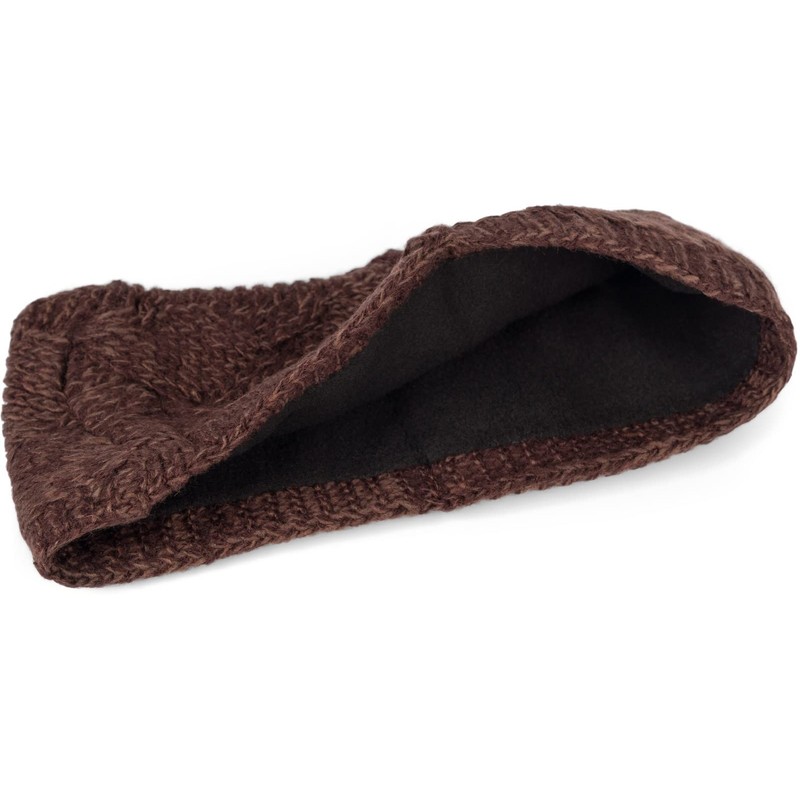 styleBREAKER Ladies Knitted Headband Plain with Diamond Pattern, Thermo Fleece
