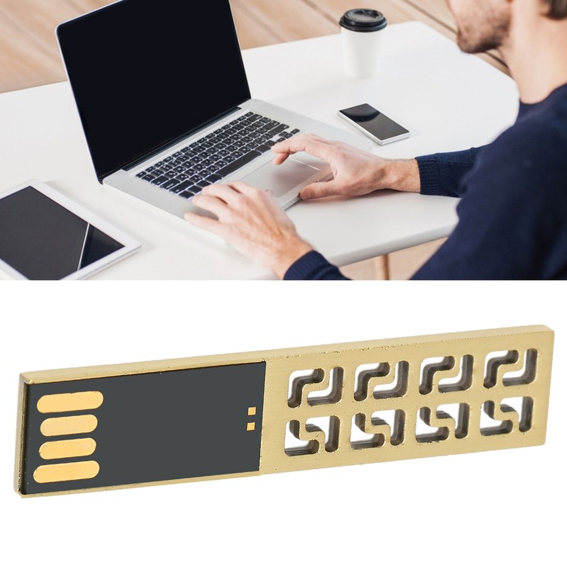 Flash Drive USB 2.0 16‑128GB Portable Metal Waterproof Memory Stick