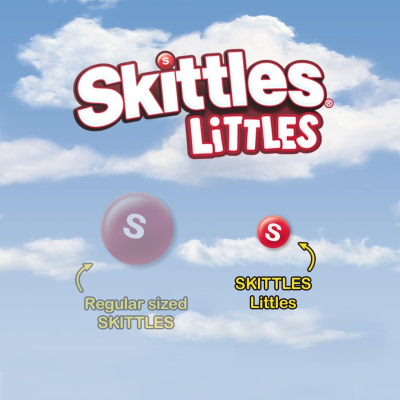 SKITTLES LITTLES Original Chewy Candy Tiny Bite Size Rainbow Fruity