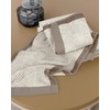 Cleanbear Hand Towels for Bathroom Set of 4, Jacquard Weaved