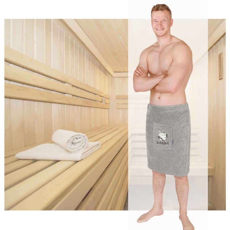 Lashuma Lillby Sauna Kilt Men's Terry Cloth Sauna Towel with