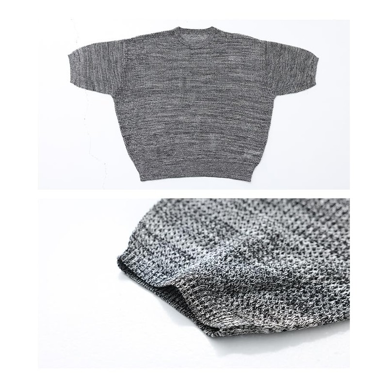 n'OrLABEL 12tn0a5 Fashionable Walker Men's Sweater, Oversized Mesh Knit, Crew