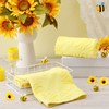 SmoothNovelty 2 Pcs Bee Hand Towels for Bathroom 100% Cotton