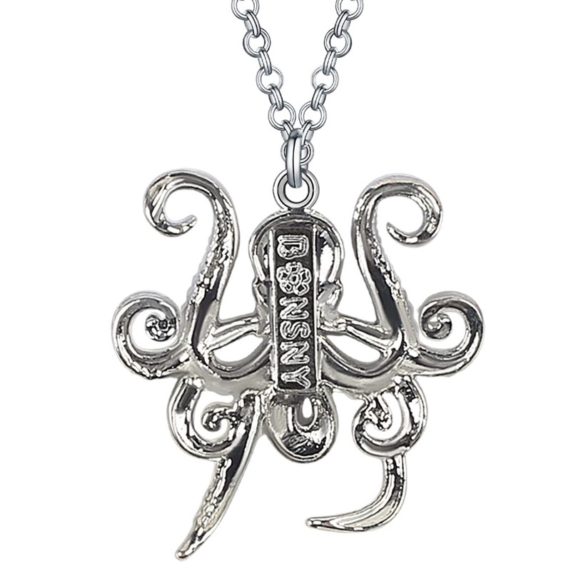 DOWAY Cute Ocean Huge Squid Octopus Gifts Floral Enamel Octopus