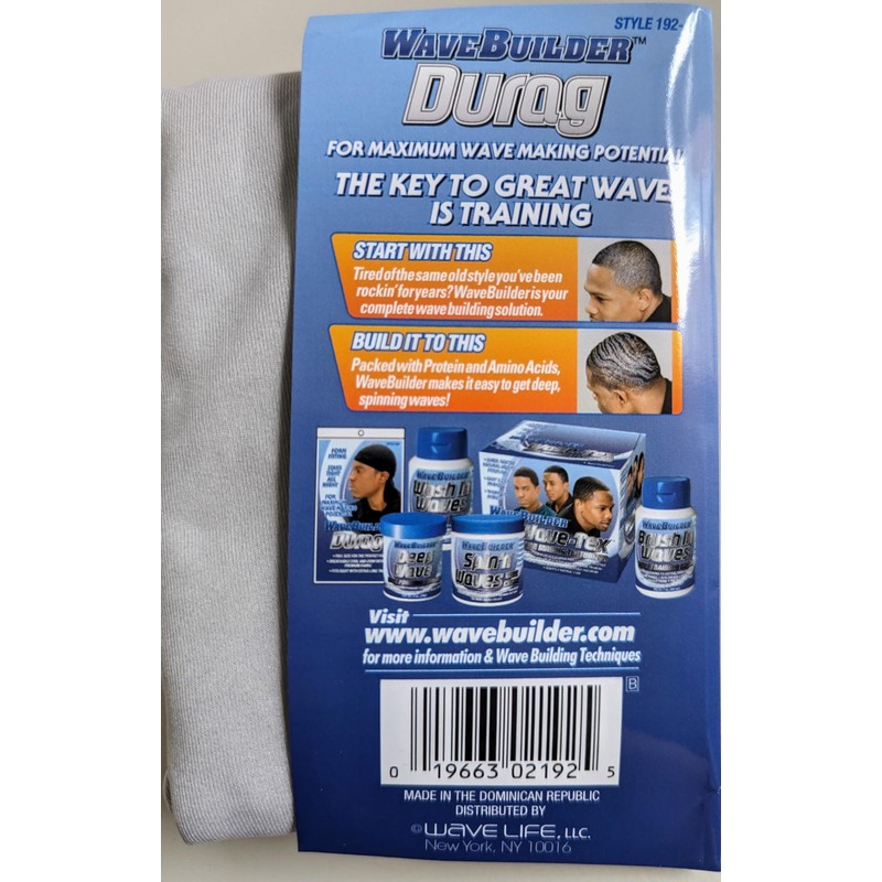 WAVEBUILDER Premium Stretch Durag for Smooth and Uniform Hair Waves,