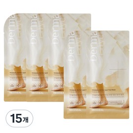 Mediheal Derma Layer Foot Mask, 15 count, 18ml, 1 pack / 메디힐 더마 레이어 풋 마스크, 15개, 18ml, 1개입